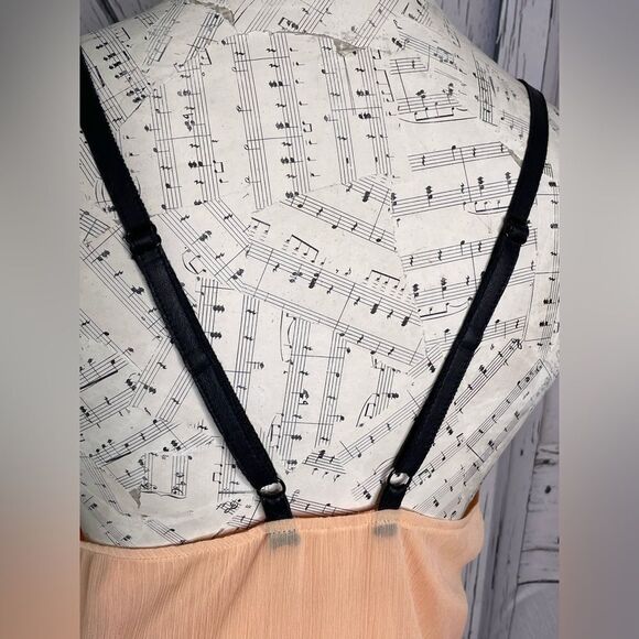 Alice + Olivia Kirby Slip Dress Chiffon w/Leather Straps S - Picture 3 of 6